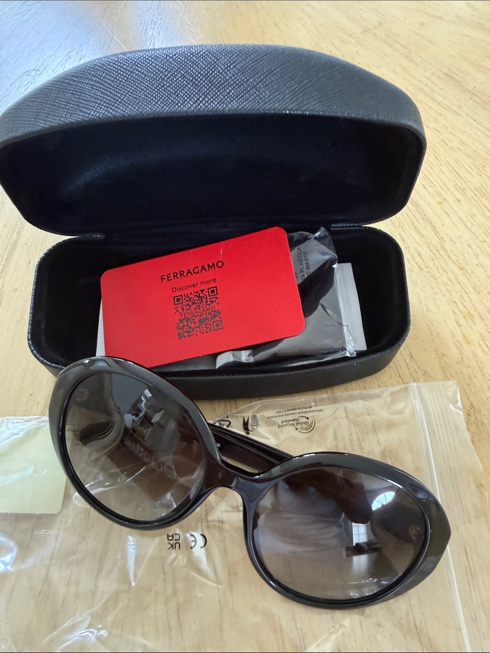 Salvatore Ferragamo Black Gradient Lens Women's Sunglasses